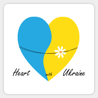 Heart with Ukraine Sticker